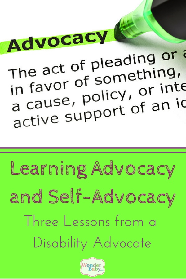 Learning Advocacy and Self-Advocacy: Three Lessons from a Disability Advocate