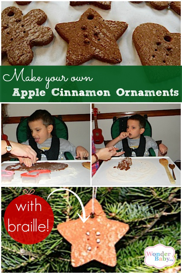 Make Your Own Braille Apple Cinnamon Ornaments