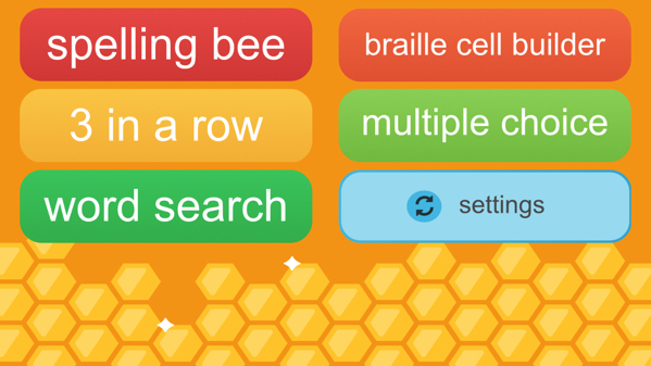 Braille Bee screenshot of game options