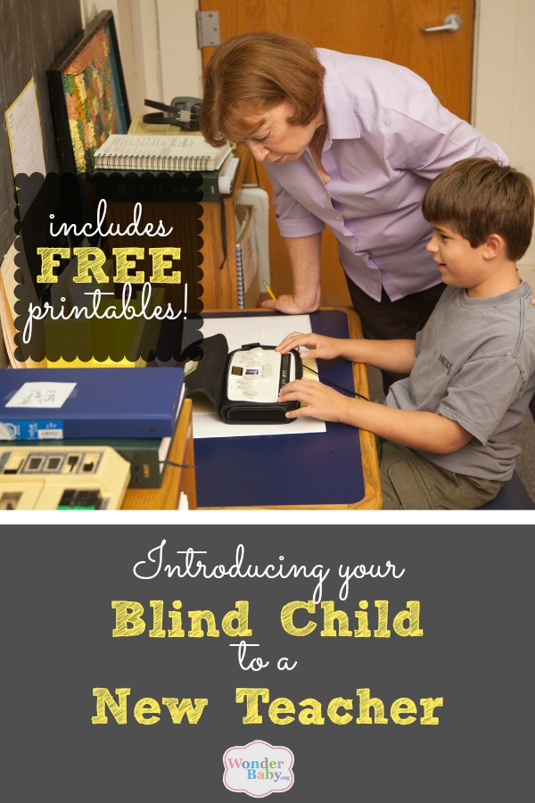 Introducing Your Blind Child to a New Teacher