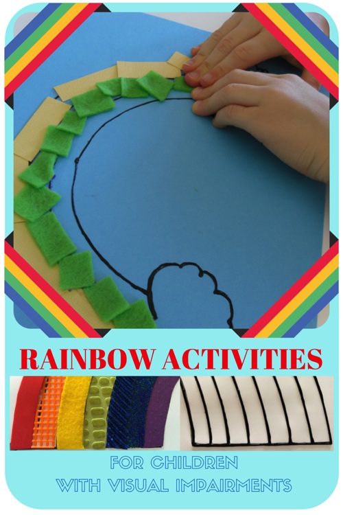 Rainbow Activity for Teaching Blind Children About Colors