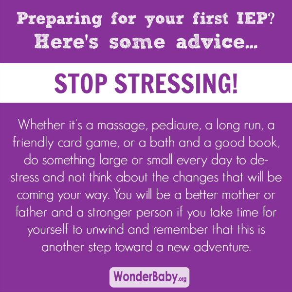 Preparing for your first IEP? Here's some advice... stop stressing!