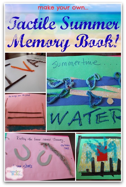 pictures of our tactile summer memory book