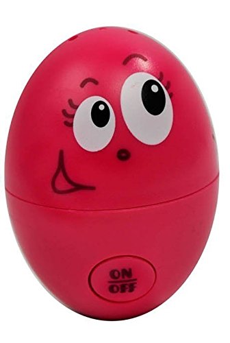 red Easter egg with a smiling face