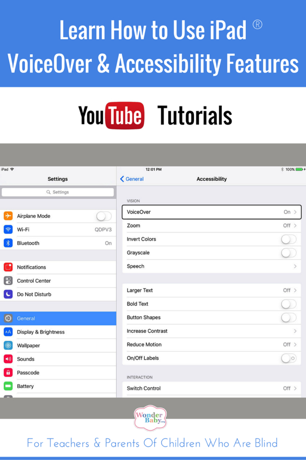 YouTube Tutorials for iPad Accessibility