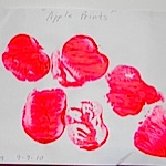 apple prints art project