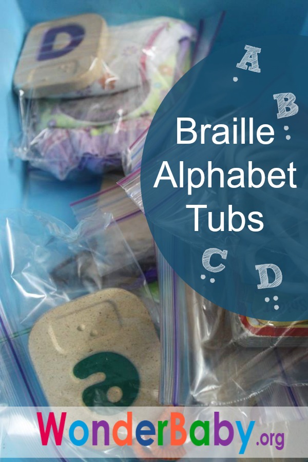 Make Your Own Braille Alphabet Tubs