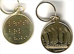 braille keychain