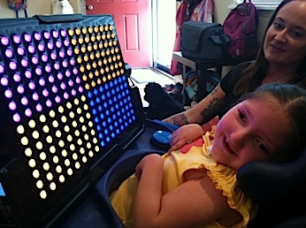 Cici playing with the LightAide