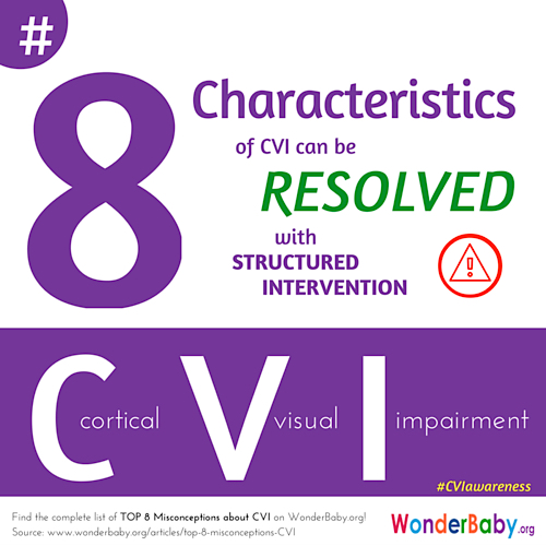 Due to a number of characteristics exhibited by a child with CVI, it may seem as though he simply cannot see