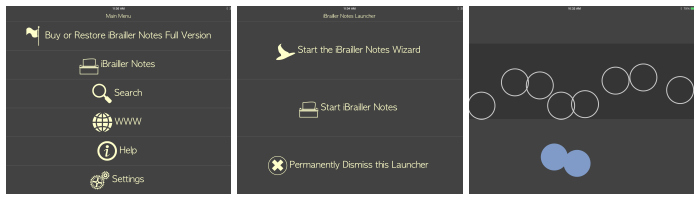 iBrailler Notes screenshots