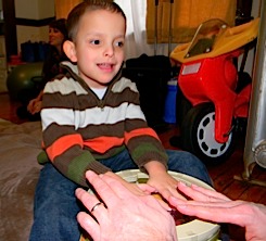 Ivan playing a drum