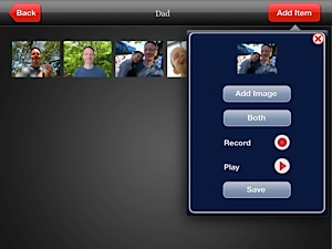 Screenshot of My Talking Picture Board image setup