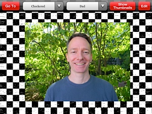 Screenshot of My Talking Picture Board large image with checkerboard background