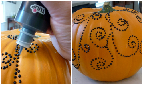 Puffy Paint Pumpkin