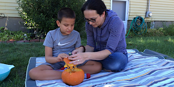 Grow a pumpkin in a pumpkin