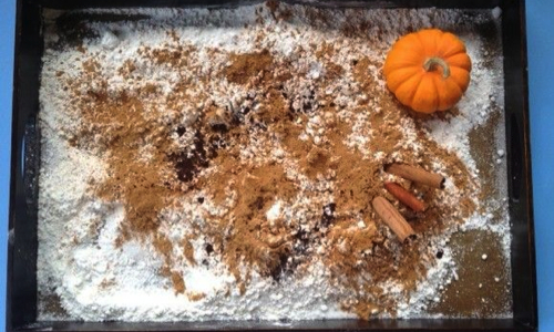 Pumpkin Sensory Bin