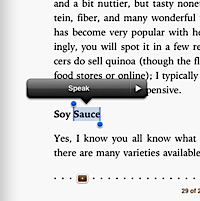 Speak Selection screenshot