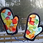 stained glass mittens project
