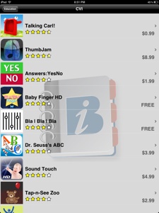 ViA screenshot of CVI apps
