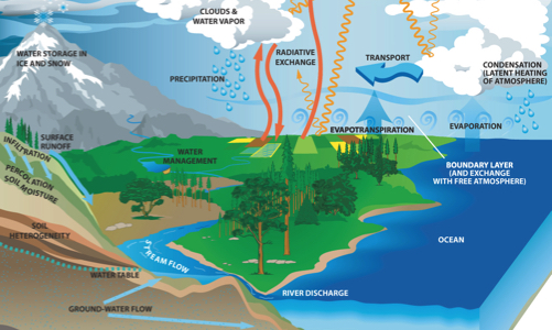water cycle graphic