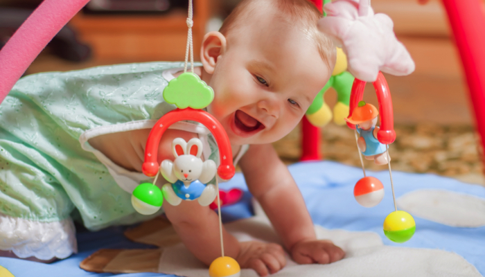 baby in a play space