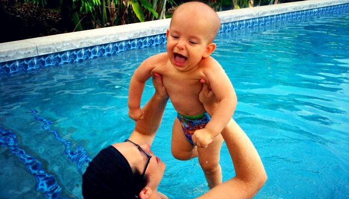 Ivan in the pool