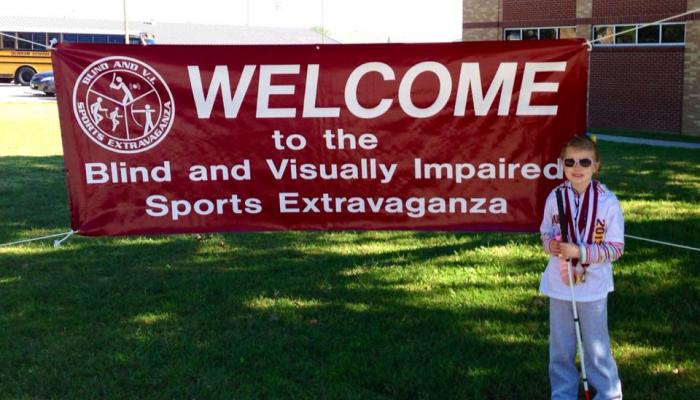 Welcome banner for sports extravaganza