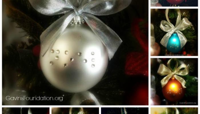 Braille Christmas Ornament