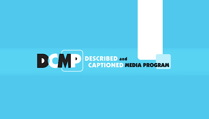 DCMP blue text logo