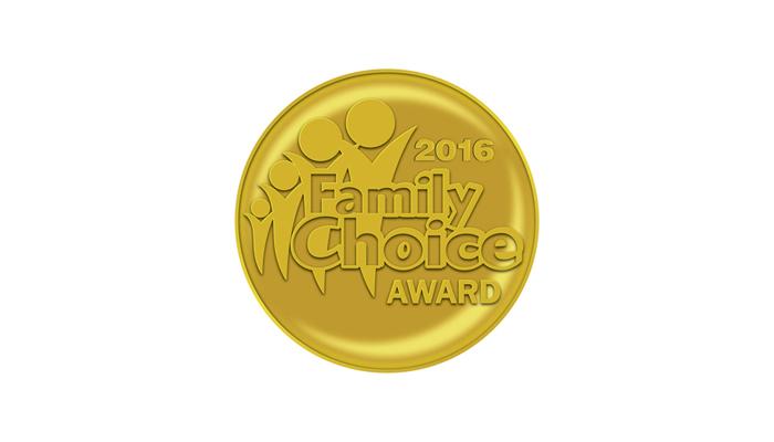 Family Choice Award certificate