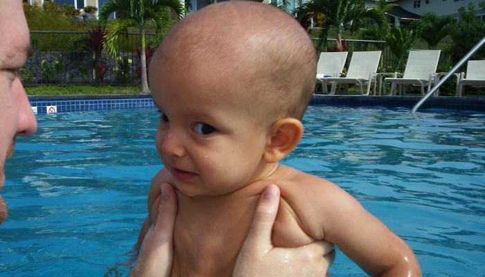Ivan at the pool