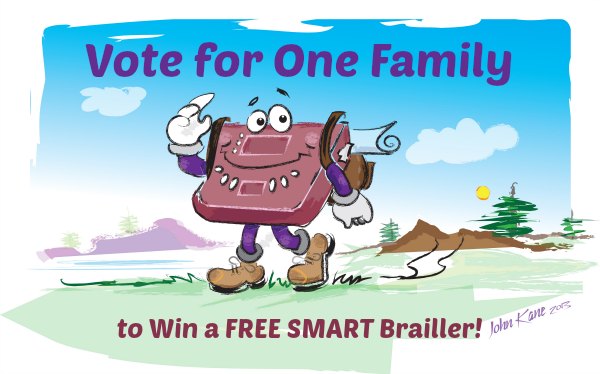 Which family will keep Marty the SMART Brailler?