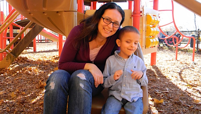 mom and Ivan at the park