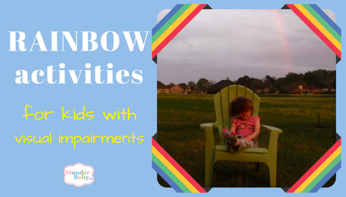 Rainbow activities for blind kids