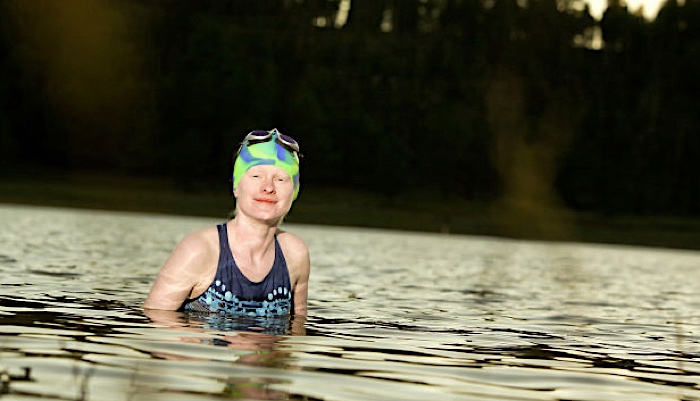 Katie Cuppy swimming