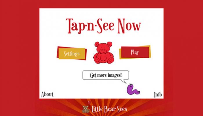 Tap-n-See Now home screen