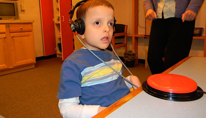 Ivan at the audiologist