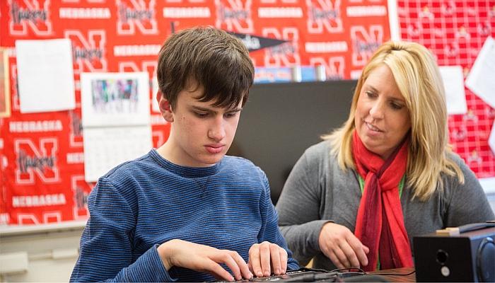 NCECBVI header boy reading