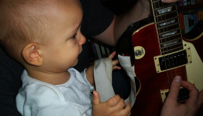 Ivan playing guitar