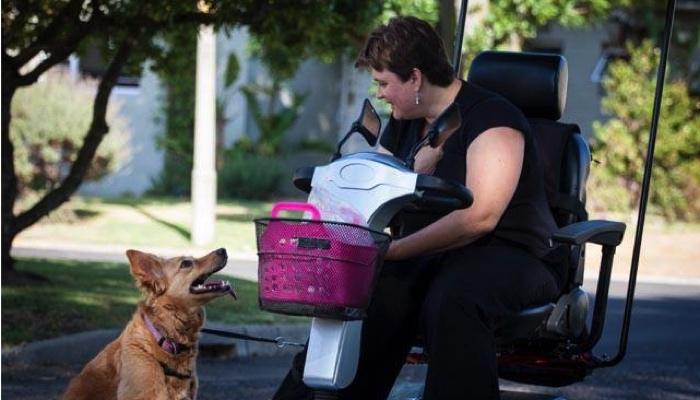 Lesley and her dog