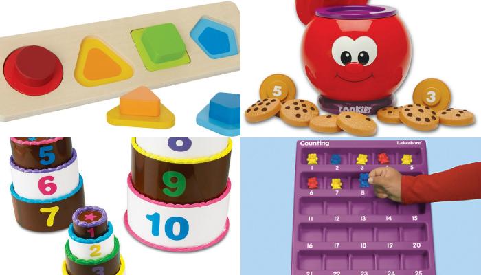 Collection of math toys