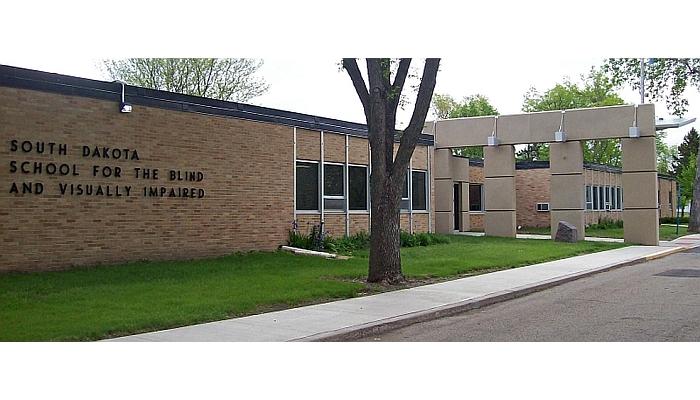 front of school building