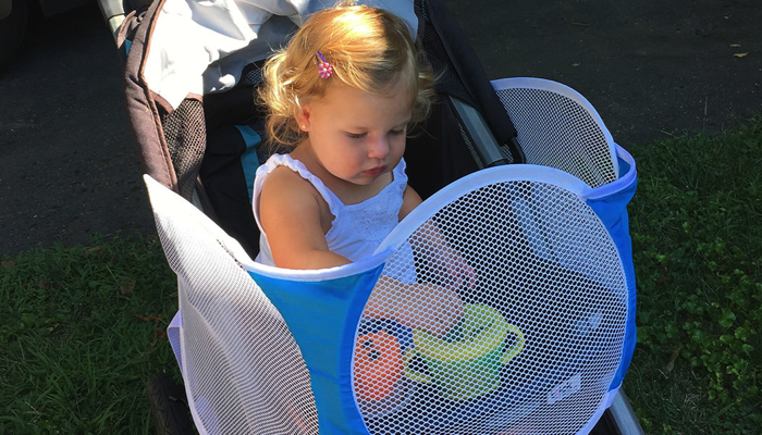 little girl with her Tray Haven