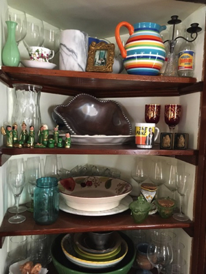 Nicole's eclectic china cabinet