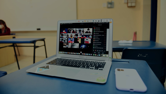 A zoom class on a computer