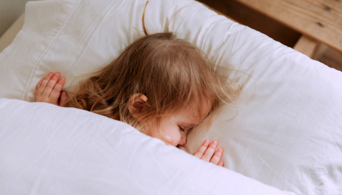 sleeping toddler