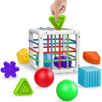 colorful cube shape sorter