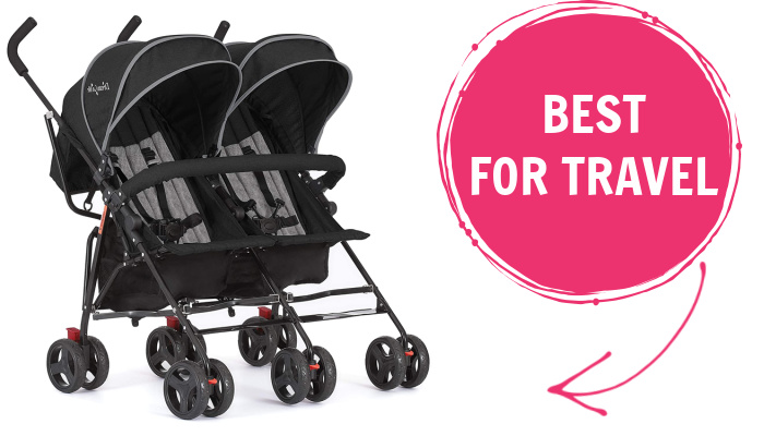 Dream on Me Twin Double Stroller