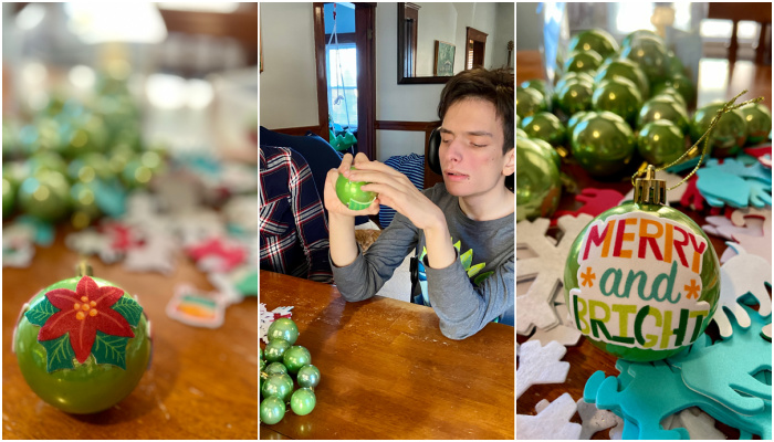 Making tactile ornaments